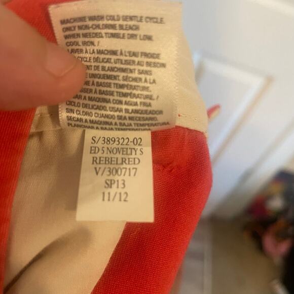 Old Navy Shorts Womens Pink Coral Blue Embroidered Anchors Cotton Nautical Sz 14 - Picture 12 of 14